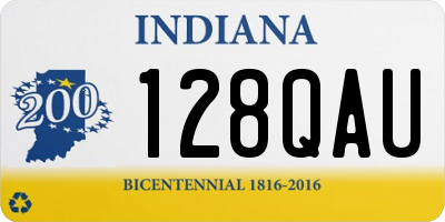 IN license plate 128QAU