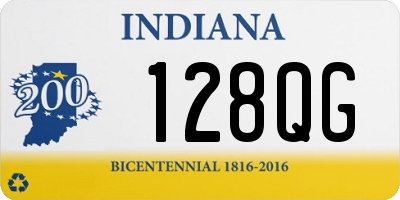 IN license plate 128QG