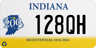 IN license plate 128QH