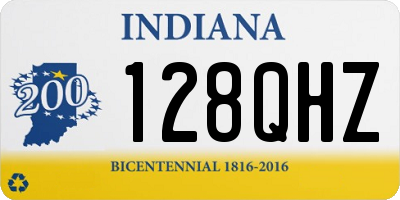 IN license plate 128QHZ