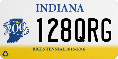 IN license plate 128QRG