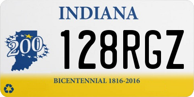 IN license plate 128RGZ