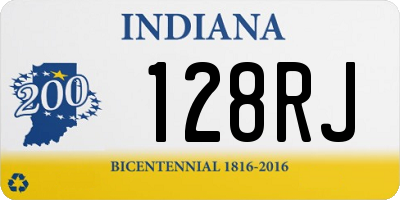 IN license plate 128RJ