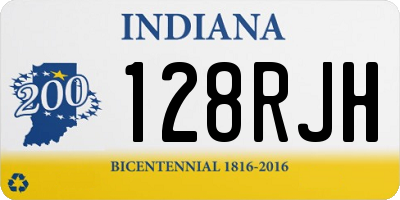 IN license plate 128RJH