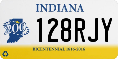 IN license plate 128RJY