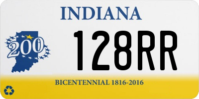 IN license plate 128RR