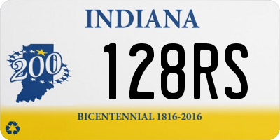 IN license plate 128RS