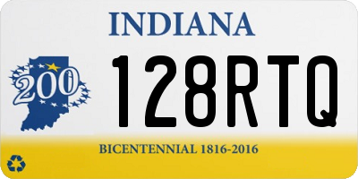 IN license plate 128RTQ
