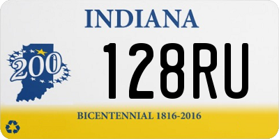 IN license plate 128RU