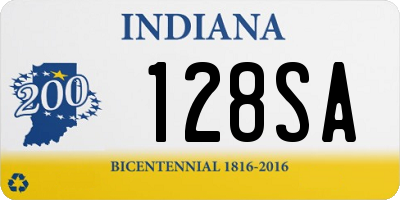 IN license plate 128SA