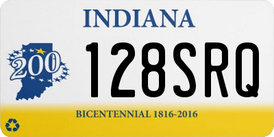 IN license plate 128SRQ