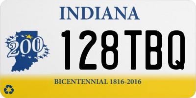 IN license plate 128TBQ