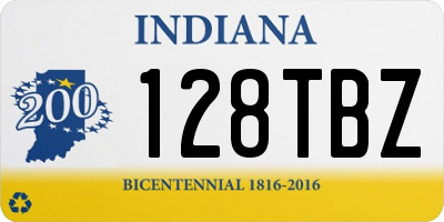 IN license plate 128TBZ