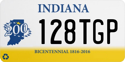 IN license plate 128TGP