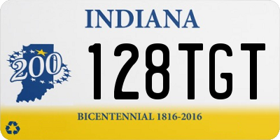 IN license plate 128TGT