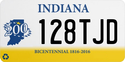 IN license plate 128TJD