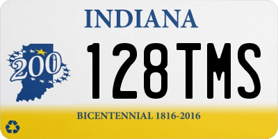 IN license plate 128TMS