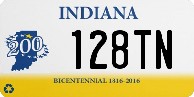 IN license plate 128TN