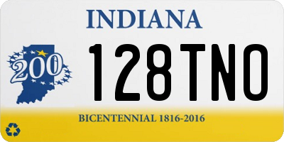 IN license plate 128TNO