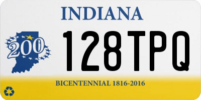 IN license plate 128TPQ