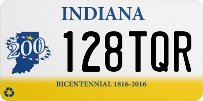 IN license plate 128TQR