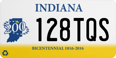 IN license plate 128TQS