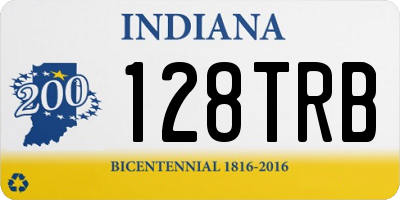 IN license plate 128TRB