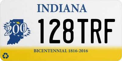 IN license plate 128TRF