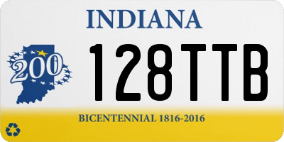 IN license plate 128TTB