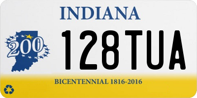 IN license plate 128TUA