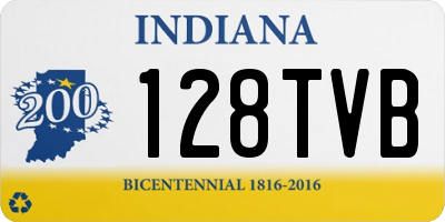 IN license plate 128TVB