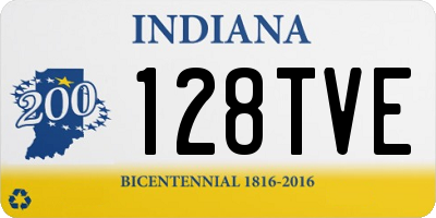 IN license plate 128TVE