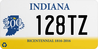 IN license plate 128TZ