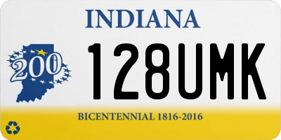 IN license plate 128UMK