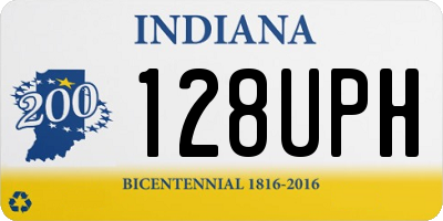 IN license plate 128UPH