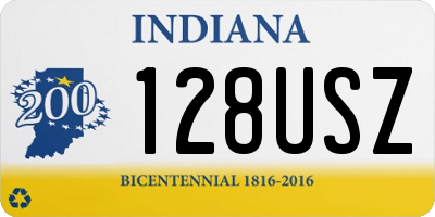 IN license plate 128USZ