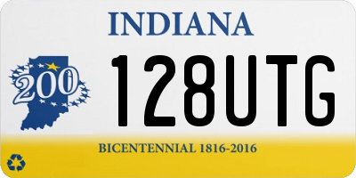 IN license plate 128UTG