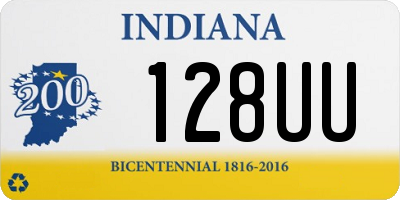 IN license plate 128UU