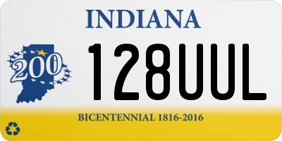 IN license plate 128UUL