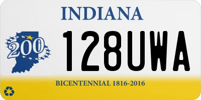 IN license plate 128UWA