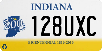 IN license plate 128UXC