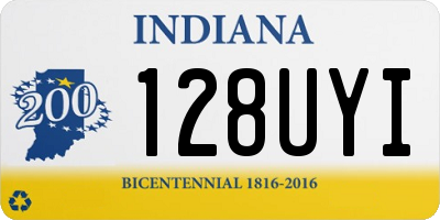 IN license plate 128UYI