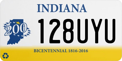 IN license plate 128UYU