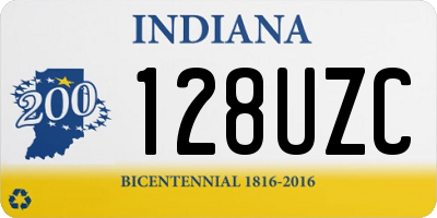 IN license plate 128UZC