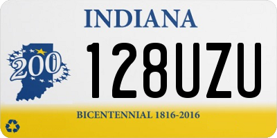 IN license plate 128UZU