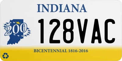 IN license plate 128VAC