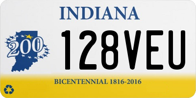IN license plate 128VEU