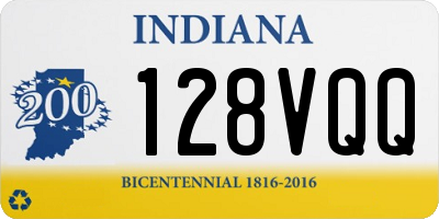 IN license plate 128VQQ