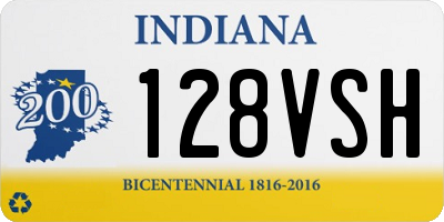 IN license plate 128VSH