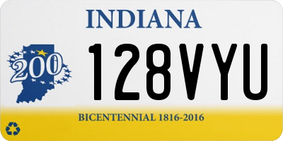 IN license plate 128VYU